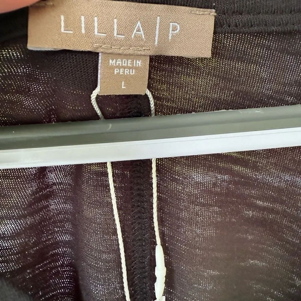 Lilla P womens Elastic Hem V-neck Dolman. Size L. NWT - Picture 6 of 7